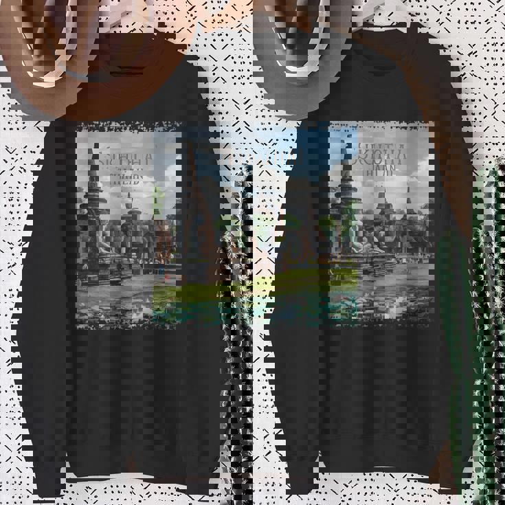 スコータイ、タイ スウェットシャツ 年配の女性への贈り物