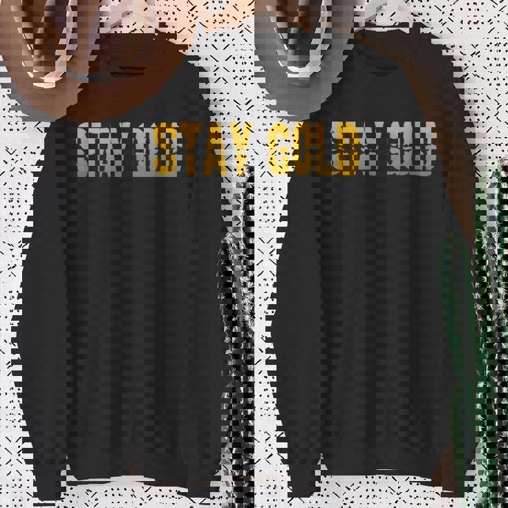 ステイゴールド、クラシック80年代。 スウェットシャツ 年配の女性への贈り物