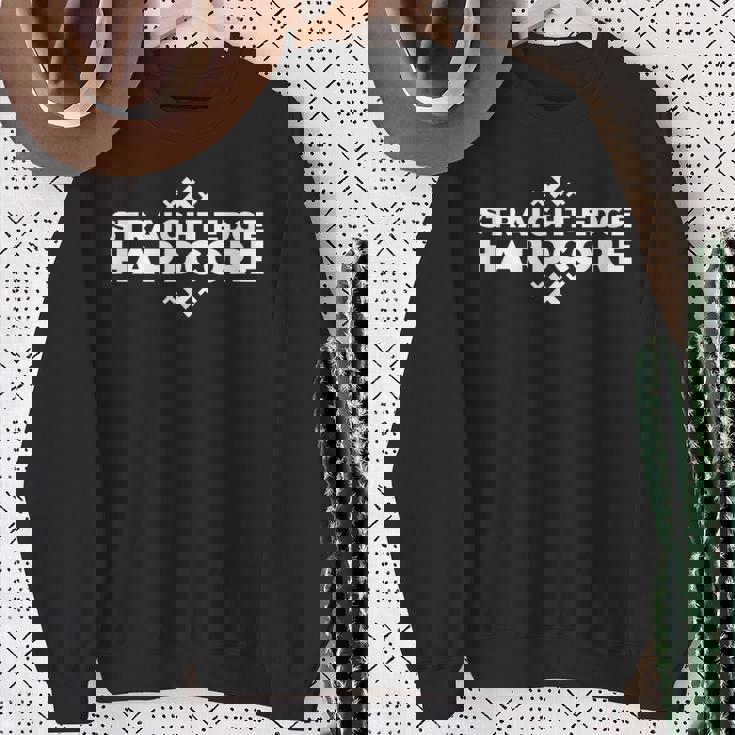 ストレートエッジ ハードコア パンク ロックバンド スウェットシャツ 年配の女性への贈り物