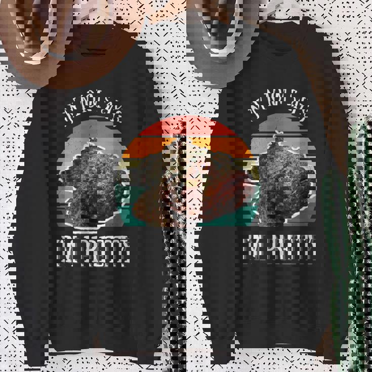 ストーンフィッシュ レトロ ミーム メンズ レディース キッズ スウェットシャツ 年配の女性への贈り物