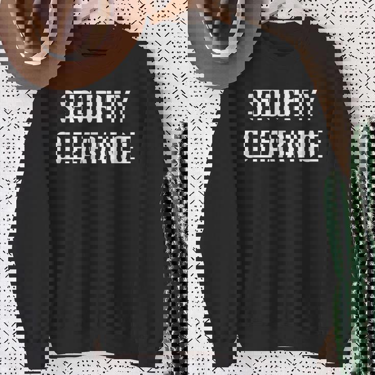 セキュリティクリアランス スウェットシャツ 年配の女性への贈り物