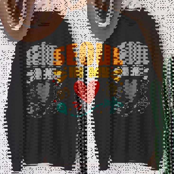 ソウル・イン・マイ・ハート 韓国からのお土産 スウェットシャツ 年配の女性への贈り物