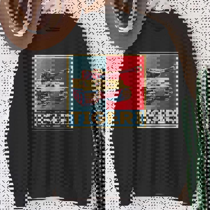 タイガー1装甲vi戦車 Ww2 ドイツ装甲車両 Afvアート 長袖tシャツ スウェットシャツ 年配の女性への贈り物