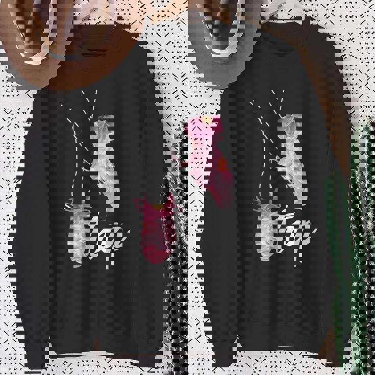 タップダンサー レトロフラワー タップダンサーデザイン タップダンス スウェットシャツ 年配の女性への贈り物