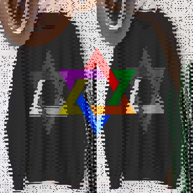 ダビデの星 Lgbt スウェットシャツ 年配の女性への贈り物