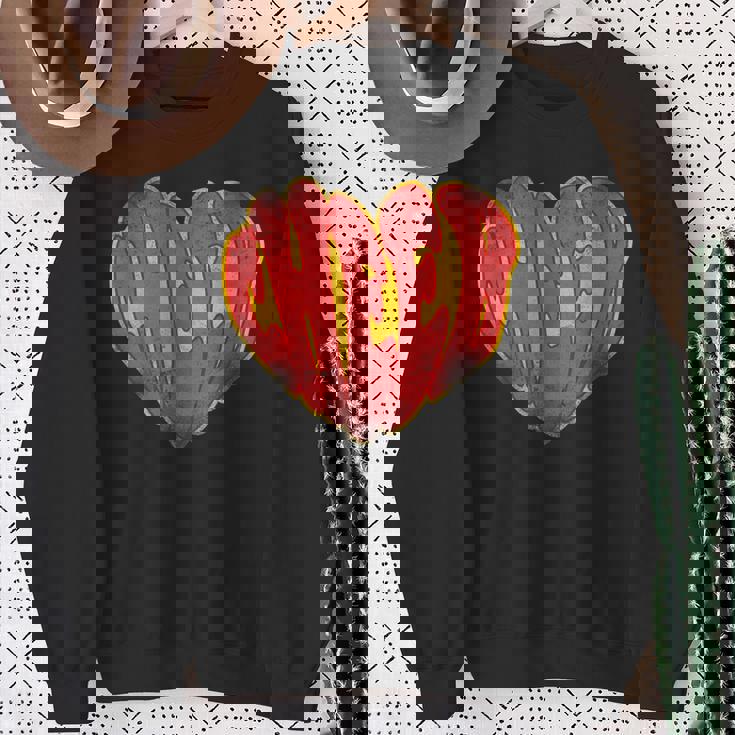 チア チアリーディング ハート ヴィンテージ チア スウェットシャツ 年配の女性への贈り物