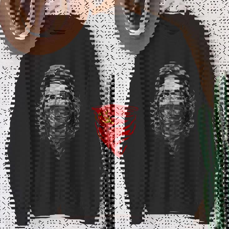 チェゲバラソビエトハンマーと鎌 レッドバンダナ スウェットシャツ 年配の女性への贈り物