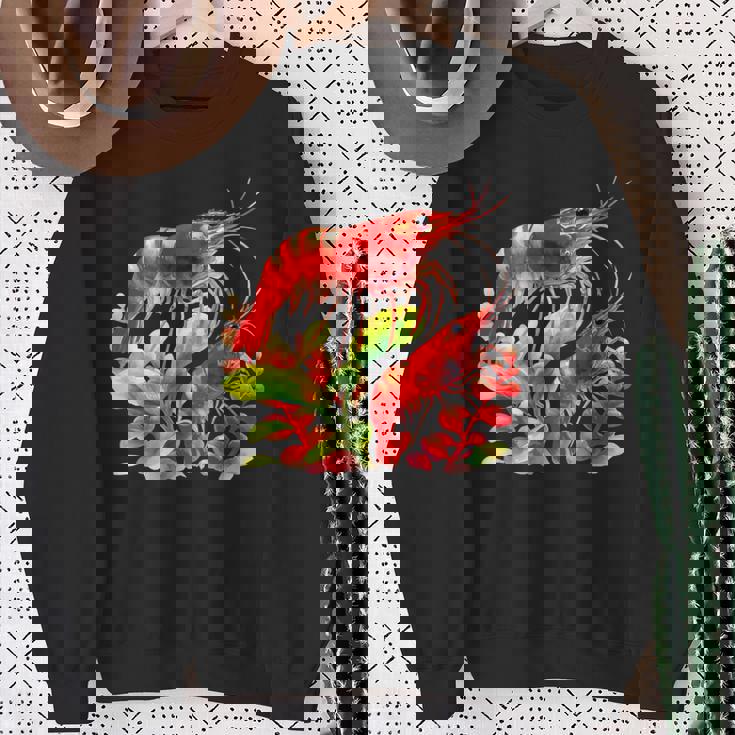 チェリーエビ 水草 水槽 淡水エビ スウェットシャツ 年配の女性への贈り物