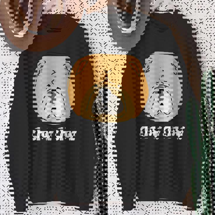 チャウチャウ 脂肪と可愛い ドッグブリード ふわふわチャウチャウ スウェットシャツ 年配の女性への贈り物