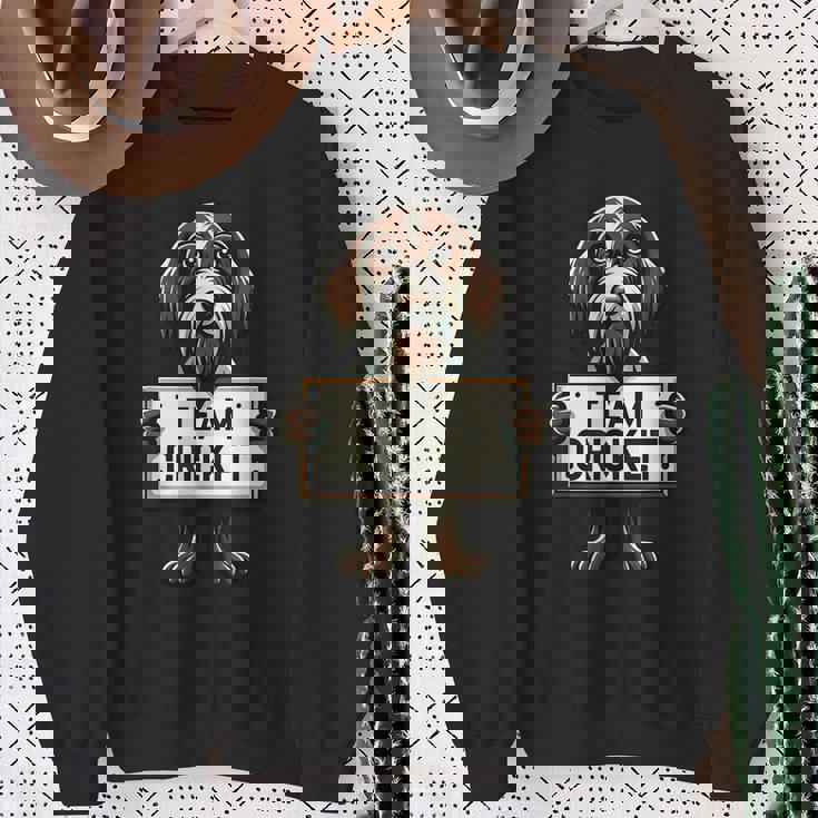 チームクリケット、クリケットの正義、犬好き、ハンティングドッグ スウェットシャツ 年配の女性への贈り物