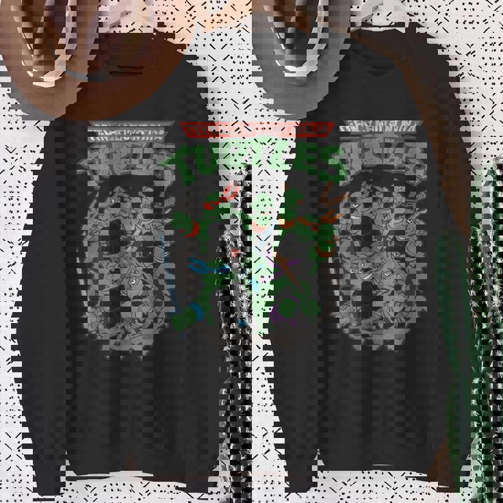 ティーンエイジ・ミュータント・ニンジャ・タートルズ アンティーク調ポスター スウェットシャツ 年配の女性への贈り物