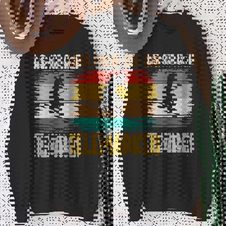 テレマーク Lass Mich Ich Geh Telemarken スキー スウェットシャツ 年配の女性への贈り物