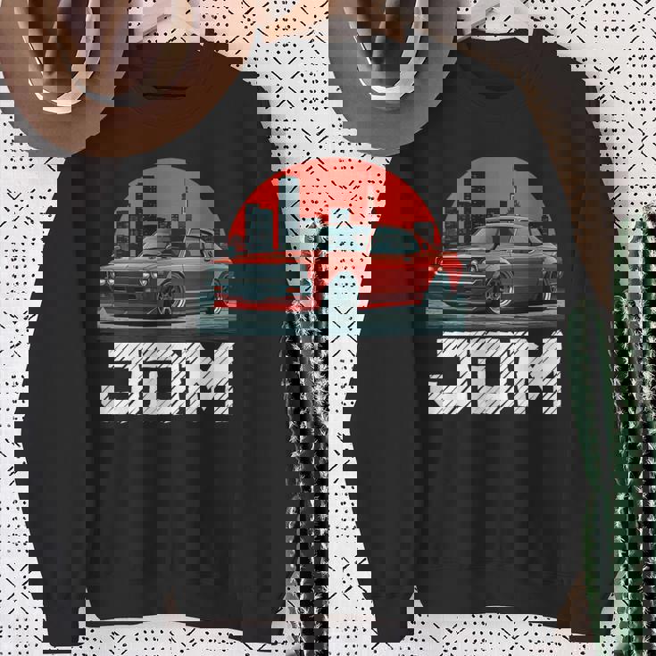 ディストレス Jdm レジェンド ドリフト レース レッドカー 東京スカイライン ギフト 長袖tシャツ スウェットシャツ 年配の女性への贈り物