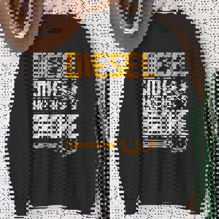 ディーゼルの煙で骨が折れる スウェットシャツ 年配の女性への贈り物