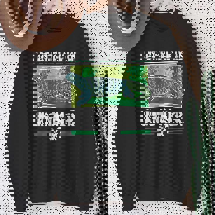 トゲオアガマが大好き スウェットシャツ 年配の女性への贈り物