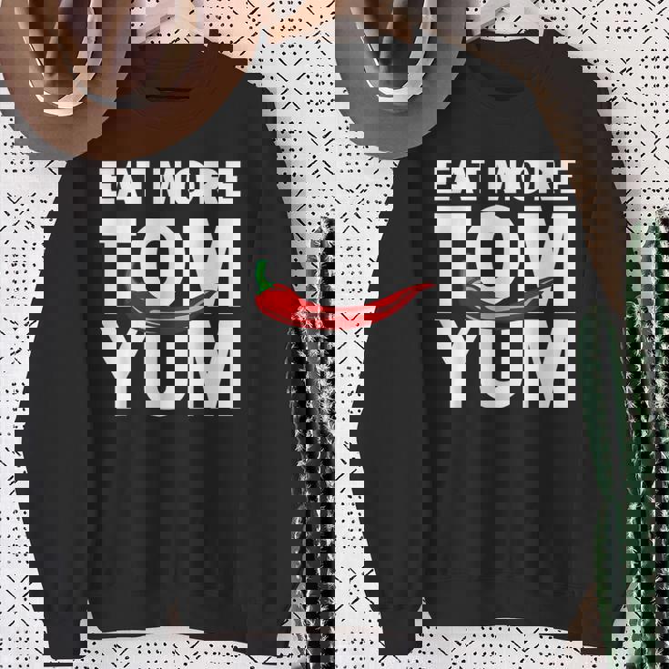 トムヤムクン スパイシーなタイ料理をもっと食べる 唐辛子 タイ 東南アジア プーケット ギフト バンコク お土産 スウェットシャツ 年配の女性への贈り物