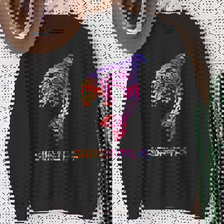 トライバル サラソタ オルカ キラー クジラ ネイティブアメリカン スウェットシャツ 年配の女性への贈り物