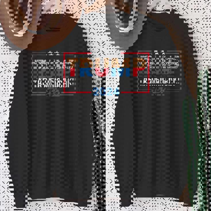 トランプ 2024 アメリカを取り戻す トランプ大統領 スウェットシャツ 年配の女性への贈り物