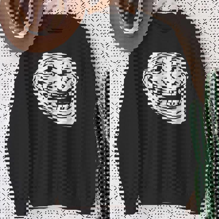 トロール フェイス ミーム ファニー ダンク ミーム トロールフェイス スウェットシャツ 年配の女性への贈り物