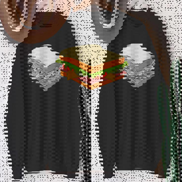 ハム&チーズサンドイッチ スウェットシャツ 年配の女性への贈り物