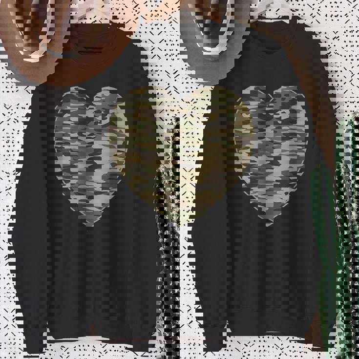 ハート迷彩服 レディース メンズ 迷彩 ミリタリー タクティカル スウェットシャツ 年配の女性への贈り物