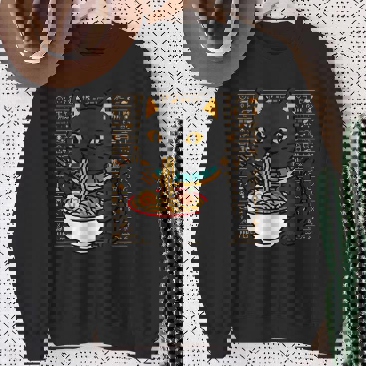 バストキャット ラーメン エジプト エジプト神話 女神バステット スウェットシャツ 年配の女性への贈り物