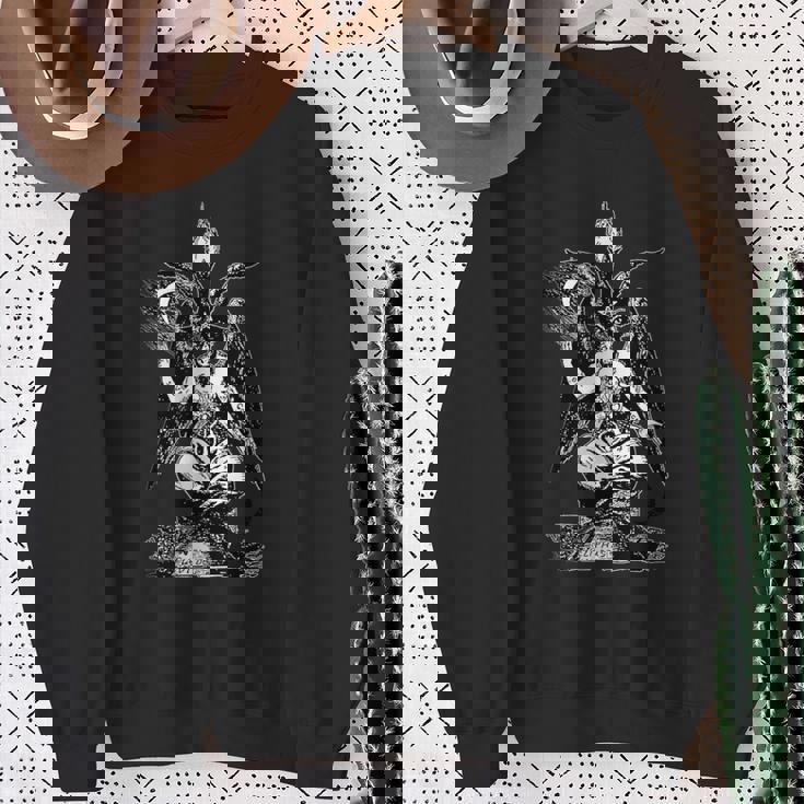 バフォメットの印章tシャツ ヤギの頭 スウェットシャツ 年配の女性への贈り物