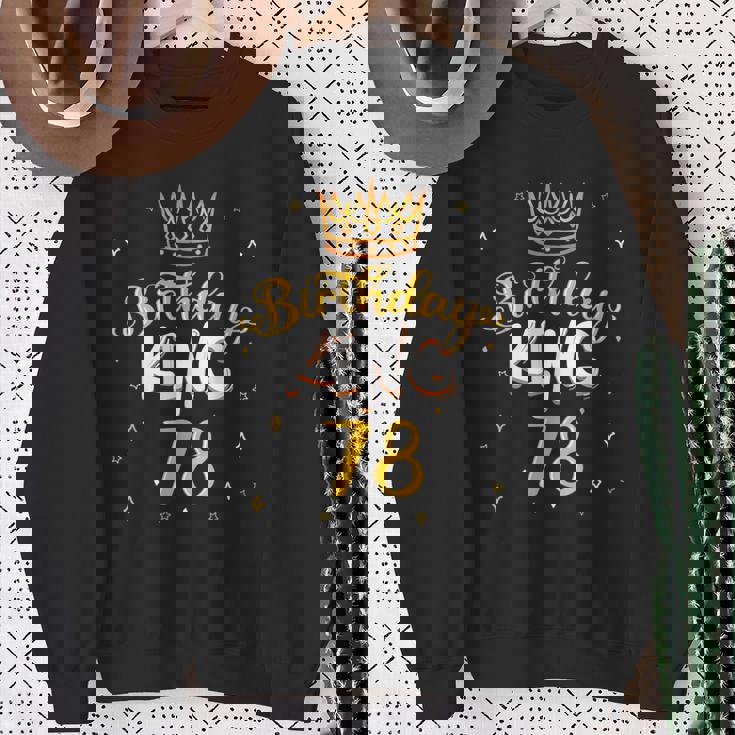 バースデーキング 78 ロイヤルテーマ 誕生日パーティー お祝い 78歳 スウェットシャツ 年配の女性への贈り物