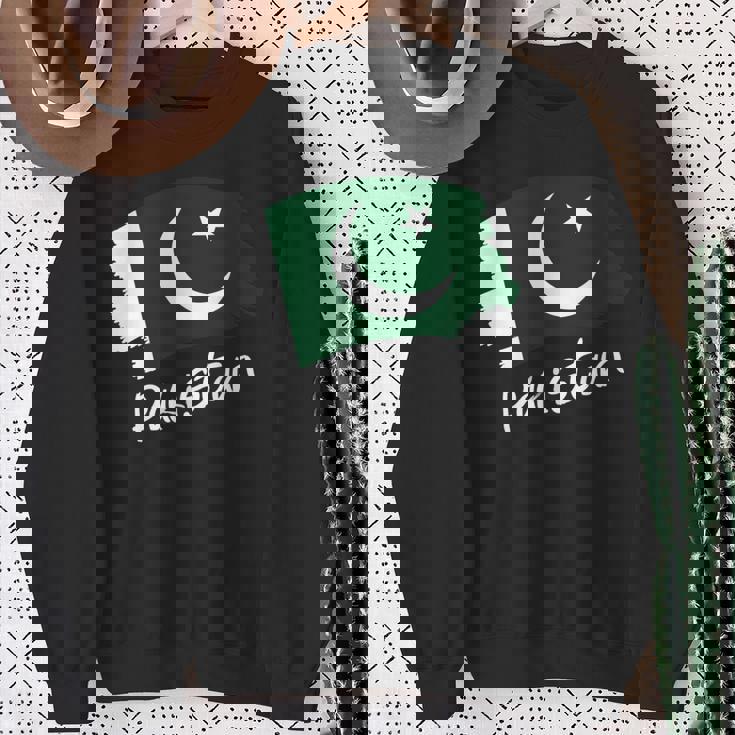 パキスタンの旗パキスタン 長袖tシャツ スウェットシャツ 年配の女性への贈り物