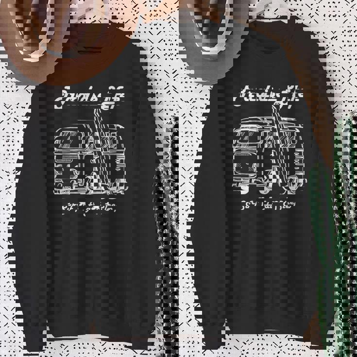 パラダイスサーフイートスリープハワイ 長袖tシャツ スウェットシャツ 年配の女性への贈り物