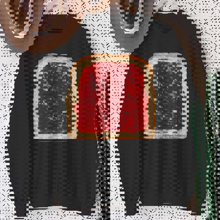 パン ジャムトースト グルテン スウェットシャツ 年配の女性への贈り物