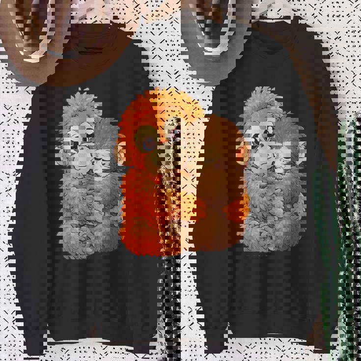 パンチくんとぬいぐるみ パンチザモンキー ニホンザル スウェットシャツ 年配の女性への贈り物