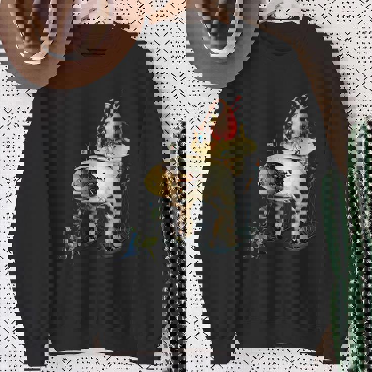 ヒエロニムス ボッシュ ディテール 地上の喜びの庭 スウェットシャツ 年配の女性への贈り物