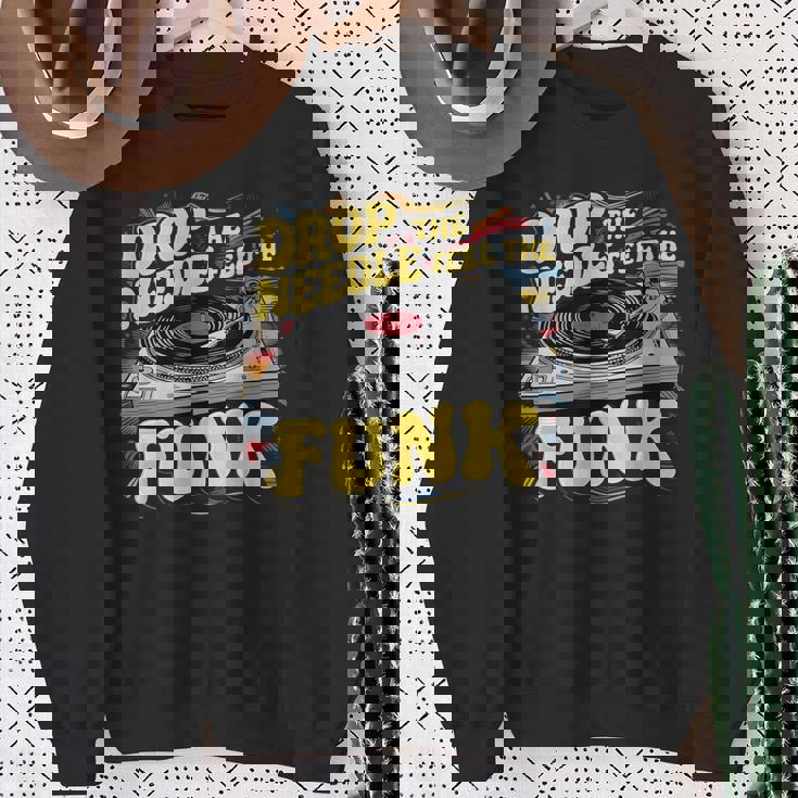 ビニールファンキー音楽愛好家 面白いファンクコスチューム スウェットシャツ 年配の女性への贈り物