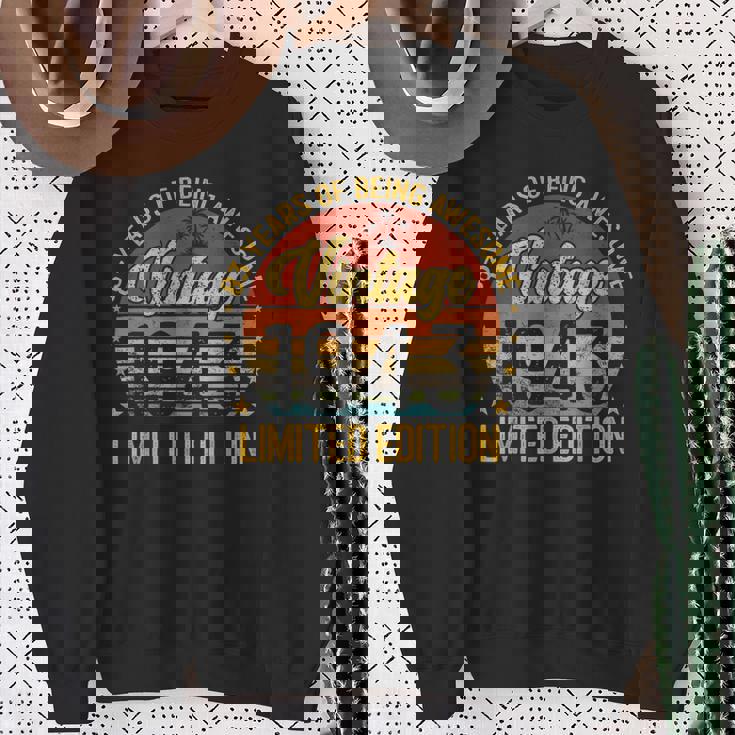 ビンテージ 83 誕生日デコレーション メンズ 83歳 1943 83歳の誕生日 スウェットシャツ 年配の女性への贈り物