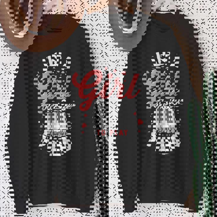 ピアノ ピアノ ジャズ キーボード 作曲家 ピアノプレーヤー スウェットシャツ 年配の女性への贈り物