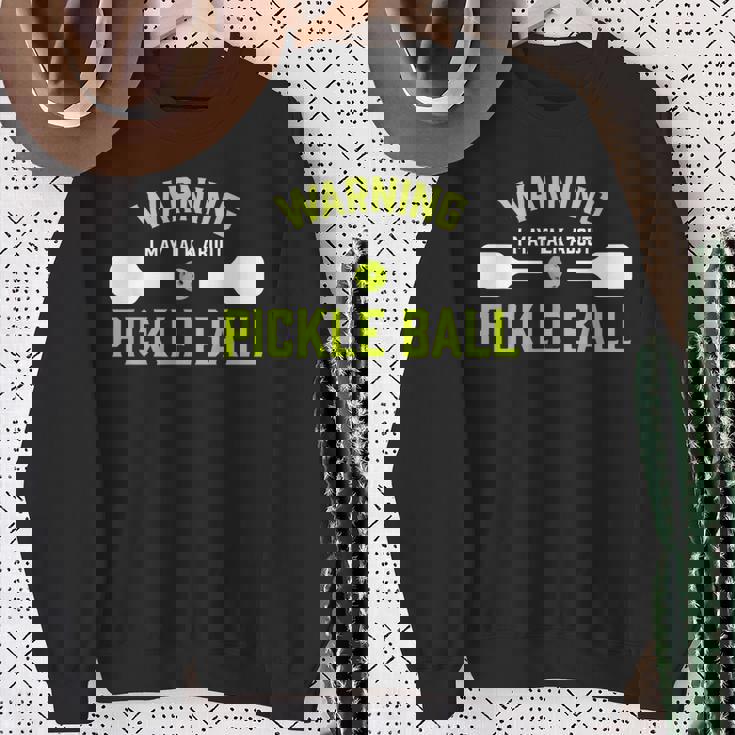 ピクルスボール 警告 面白い スウェットシャツ 年配の女性への贈り物