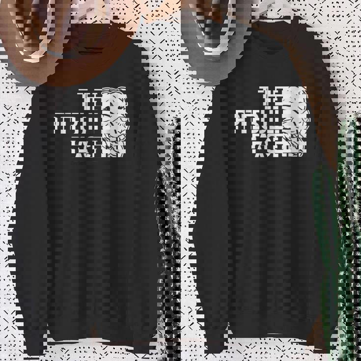 ピットブルフェイス ファニー ドッグ ピットブル スウェットシャツ 年配の女性への贈り物