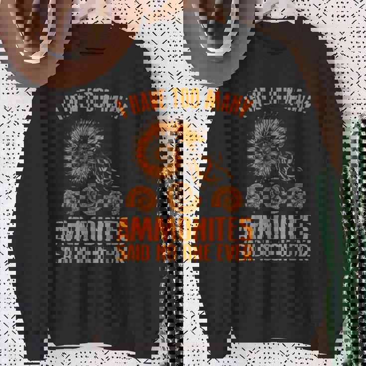 ファニー アンモナイト 化石ギフト メンズ レディース クールな貝殻 ラブ スウェットシャツ 年配の女性への贈り物