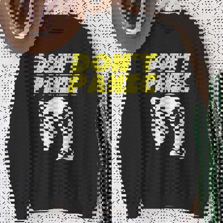 ファンアート ヒッチカーの銀河ガイド ドントパニック スウェットシャツ 年配の女性への贈り物