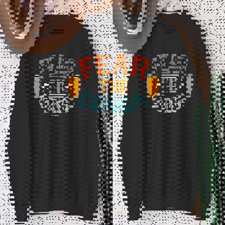 フィア ザ コンガ 不滅 コンガ 楽器 コンガ スウェットシャツ 年配の女性への贈り物