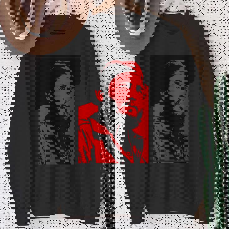 フィデル・カストロ 長袖tシャツ スウェットシャツ 年配の女性への贈り物