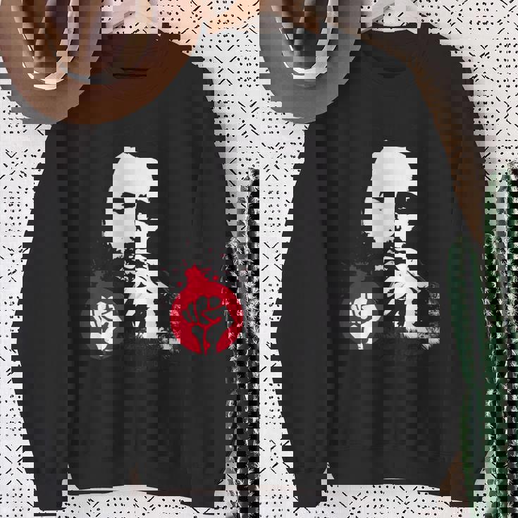 フィデル・カストロ・キューバ革命拳戦闘デモ スウェットシャツ 年配の女性への贈り物