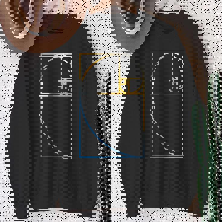 フィボナッチ黄金比幾何学数学tシャツ 長袖tシャツ スウェットシャツ 年配の女性への贈り物