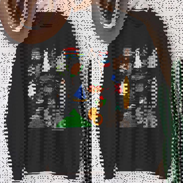 フィリピン フィリピンのアイコン お土産旅行 スウェットシャツ 年配の女性への贈り物