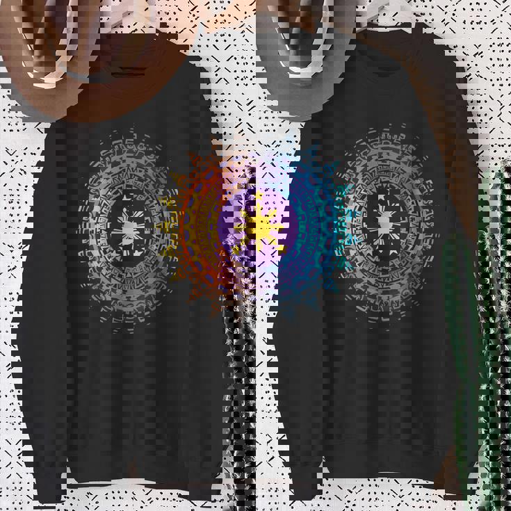 フィリピンの遺産 ヴィンテージ フィリピン国旗 アート ピース スウェットシャツ 年配の女性への贈り物