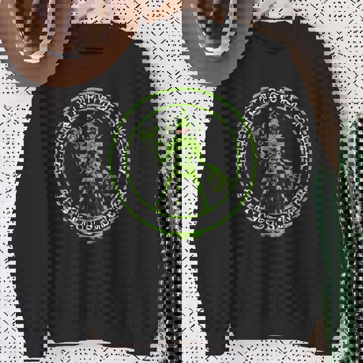 フラットウッズモンスター-国民内向的な社会面白い暗号化 スウェットシャツ 年配の女性への贈り物