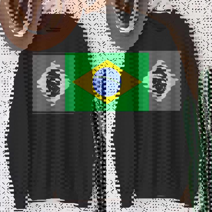 ブラジル レディース メンズ キッズ 左胸 ブラジル国旗 スウェットシャツ 年配の女性への贈り物