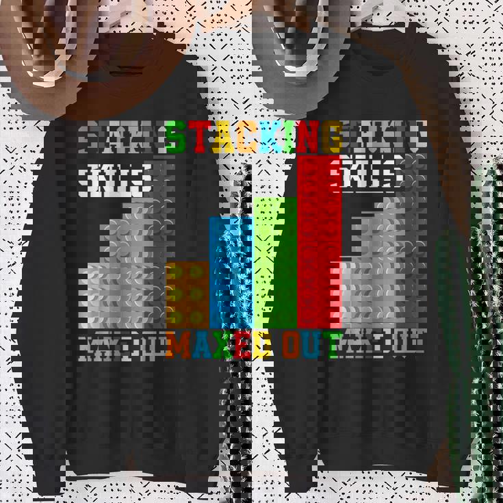 ブロックブロック-積み重ねスキルの最大化 スウェットシャツ 年配の女性への贈り物