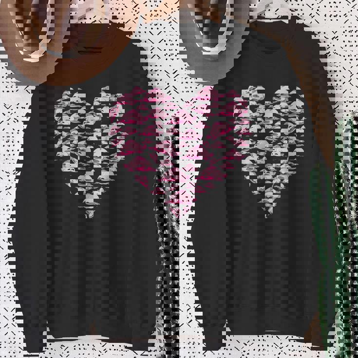 ブロブフィッシュ ラブ 深海 魚 海 動物 ハート ブロブフィッシュ スウェットシャツ 年配の女性への贈り物